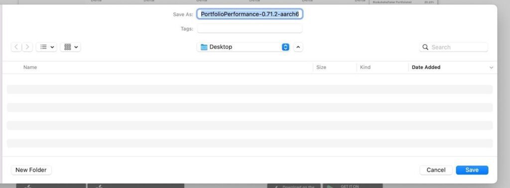 Portfolio Performance program telepítés